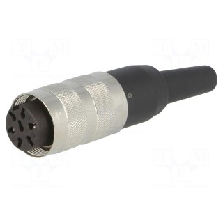 Connector: M16 | plug | female | soldering | for cable | PIN: 7 | 5A | 250V
