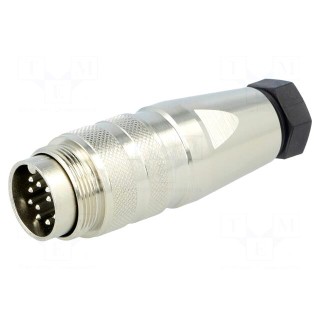 Connector: M16 | plug | male | soldering | for cable | PIN: 12 | 3A | 150V