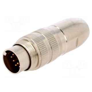 Connector: M16 | plug | male | soldering | for cable | PIN: 12 | 3A | 60V