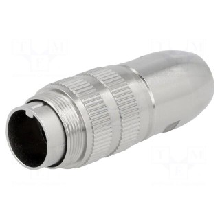 Connector: M16 | plug | male | soldering | for cable | PIN: 14 | 3A | 60V