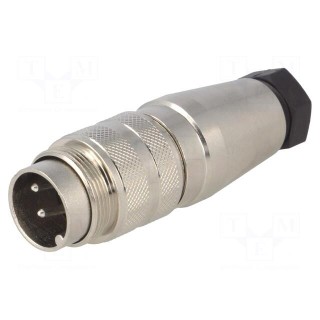 Connector: M16 | plug | male | soldering | for cable | PIN: 4 | 5A | 300V
