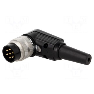 Connector: M16 | plug | male | soldering | for cable | PIN: 7 | 5A | 250V
