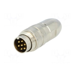 Connector: M16 | plug | male | soldering | for cable | PIN: 7 | 5A | 250V