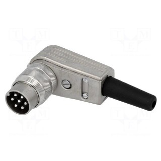 Connector: M16 | plug | male | soldering | for cable | PIN: 7 | 5A | 300V