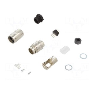 Connector: M16 | plug | male | soldering | for cable | PIN: 7 | 7A | 300V