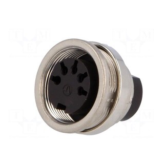 Connector: M16 | socket | female | for panel mounting,rear side nut