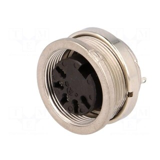 Connector: M16 | socket | female | soldering | PIN: 5 | 5A | 100V | IP40