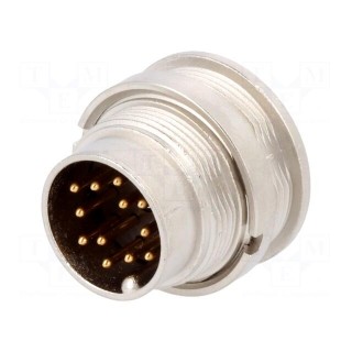Connector: M16 | socket | male | soldering | PIN: 12 | 3A | 60V | IP40