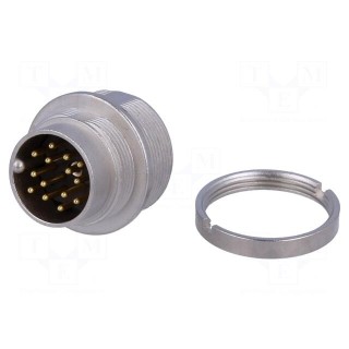 Connector: M16 | socket | male | soldering | PIN: 14 | 3A | 60V | IP68