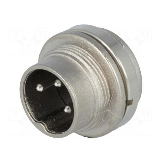 Connector: M16 | socket | male | soldering | PIN: 3 | 5A | 300V | IP40