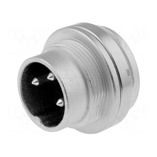 Connector: M16 | socket | male | soldering | PIN: 3 | 5A | 300V | IP65,IP67