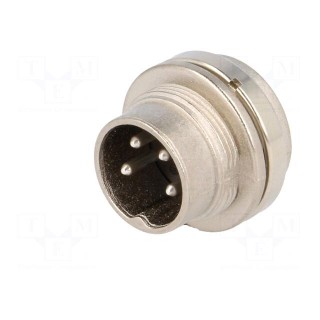 Connector: M16 | socket | male | soldering | PIN: 4 | 5A | 300V | IP40