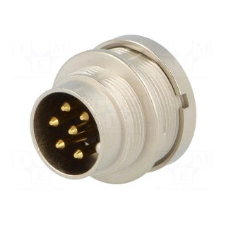 Connector: M16 | socket | male | soldering | PIN: 6 | 5A | 250V | IP40