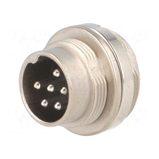 Connector: M16 | socket | male | soldering | PIN: 6 | 5A | 300V | IP65,IP67