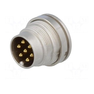 Connector: M16 | socket | male | soldering | PIN: 7 | 5A | 250V | IP40