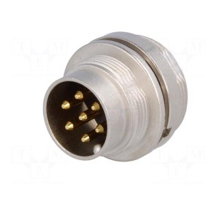 Connector: M16 | socket | male | soldering | PIN: 7 | 5A | 250V | IP40