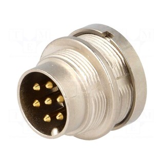 Connector: M16 | socket | male | soldering | PIN: 7 | 5A | 250V | IP68