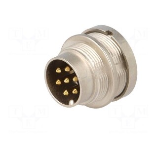 Connector: M16 | socket | male | soldering | PIN: 7 | 5A | 250V | IP68