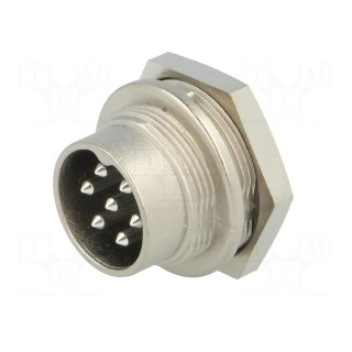 Connector: M16 | socket | male | soldering | PIN: 7 | 5A | 300V | IP40