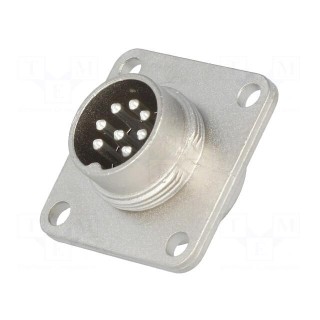 Connector: M16 | socket | male | soldering | PIN: 8 | 5A | 100V | IP65,IP67