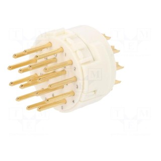 Connector: M23 | PIN: 17 | male | soldering | 160V | 8A | Series: Han M23