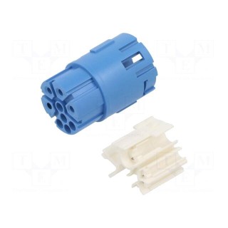 Connector: M23 | contact insert | PIN: 9(4+5) | female | crimped