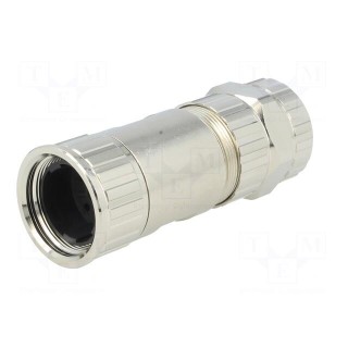Connector: M23 | plug | PIN: 6 | male | crimped | for cable | straight | 28A