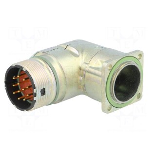 Connector: M23 | socket | PIN: 12 | male | soldering | angled 90° | 7A