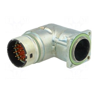 Connector: M23 | socket | PIN: 17 | male | soldering | angled 90° | 7A