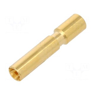 Contact | female | 2mm | gold-plated | 0.75÷2.5mm2 | crimped | for cable