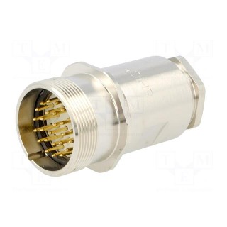 Connector: M27 | ZYLIN | plug | male | soldering | for cable | PIN: 26