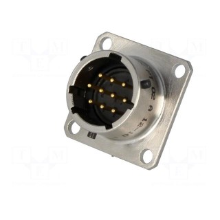 Connector: circular | socket | PIN: 10 | male | soldering | PT/451 | 600V