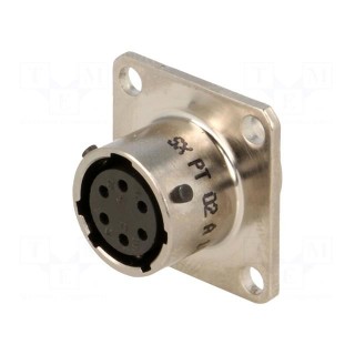 Connector: circular | socket | PIN: 6 | female | with protective cap
