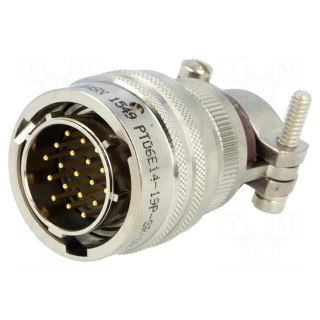 Connector: circular | plug | for cable | PIN: 19 | male | soldering | 600V