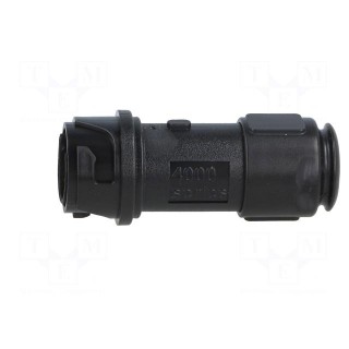 Connector: circular | plug | female | PIN: 2 | w/o contacts | for cable