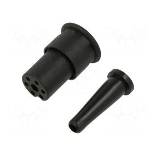 Connector: circular | plug | female | PIN: 6 | for cable | soldering