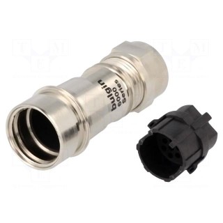 Connector: circular | plug | male | PIN: 16 | w/o contacts | for cable