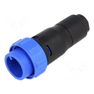 Connector: circular | plug | male | PIN: 2 | w/o contacts | for cable