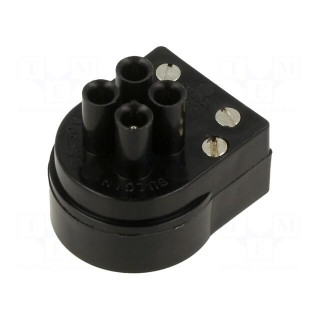 Connector: circular | plug | male | PIN: 3 | nickel plated | for cable