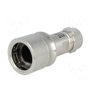 Connector: circular | plug | male | PIN: 3 | w/o contacts | for cable