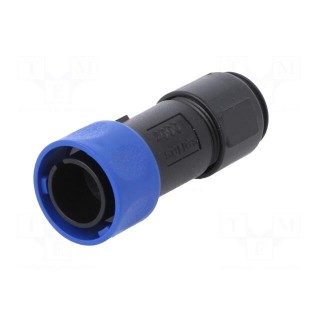Connector: circular | plug | male | PIN: 3 | w/o contacts | for cable