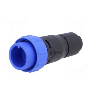 Connector: circular | plug | male | PIN: 4 | w/o contacts | for cable