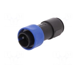 Connector: circular | plug | male | PIN: 4 | w/o contacts | for cable