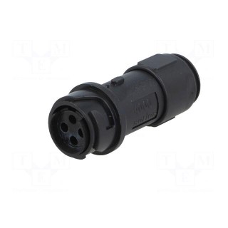 Connector: circular | plug | male | PIN: 4 | w/o contacts | for cable