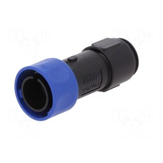 Connector: circular | plug | male | PIN: 6 | w/o contacts | for cable