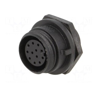Connector: circular | socket | female | PIN: 12 | w/o contacts | IP68