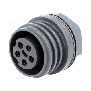 Connector: circular | socket | female | PIN: 5 | EXPlora | nickel plated