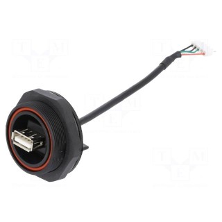 Connector: USB A | socket | PIN: 4 | threaded joint | USB Buccaneer
