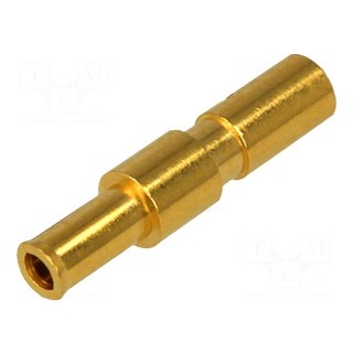 Contact | female | copper alloy | gold-plated | 24AWG÷20AWG | crimped
