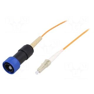 Fiber patch cord | PIN: 1 | multi mode simplex (MM) | bayonet | 5m